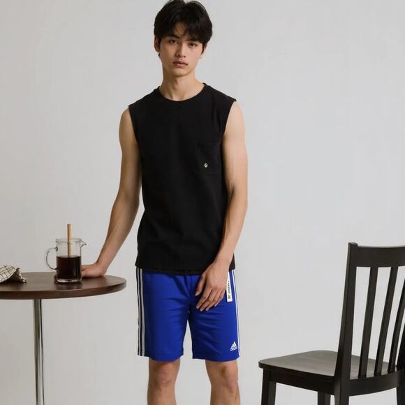 NWT Adidas Boy's Mesh Shorts Blue M 10/12 - Picture 1 of 9